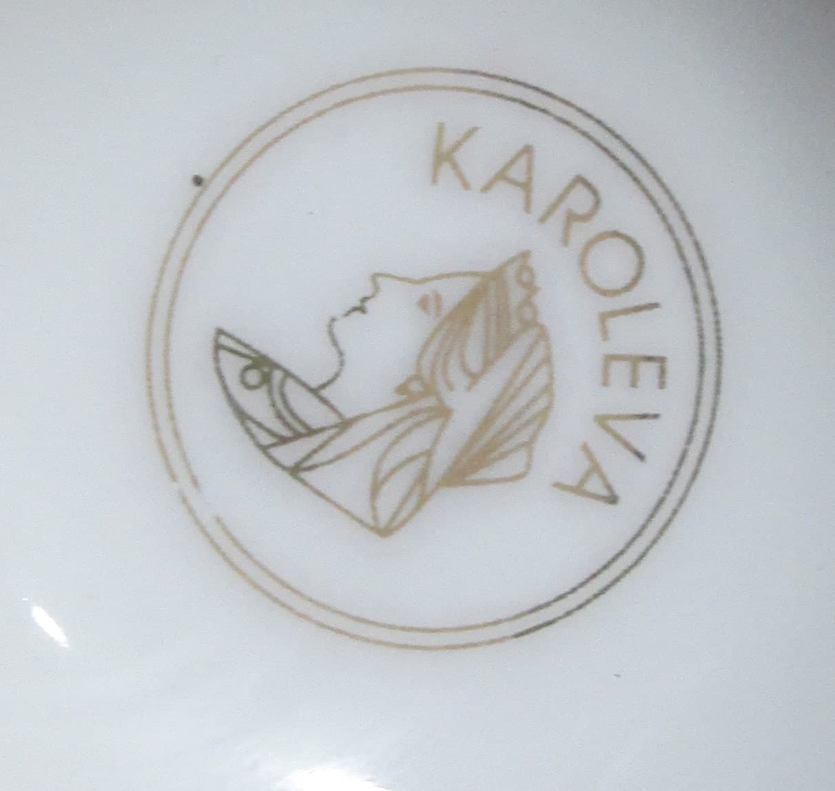 Vintage Karoleva Porcelain Floral Bullion Cup, 2 Available - Thumbnail 3