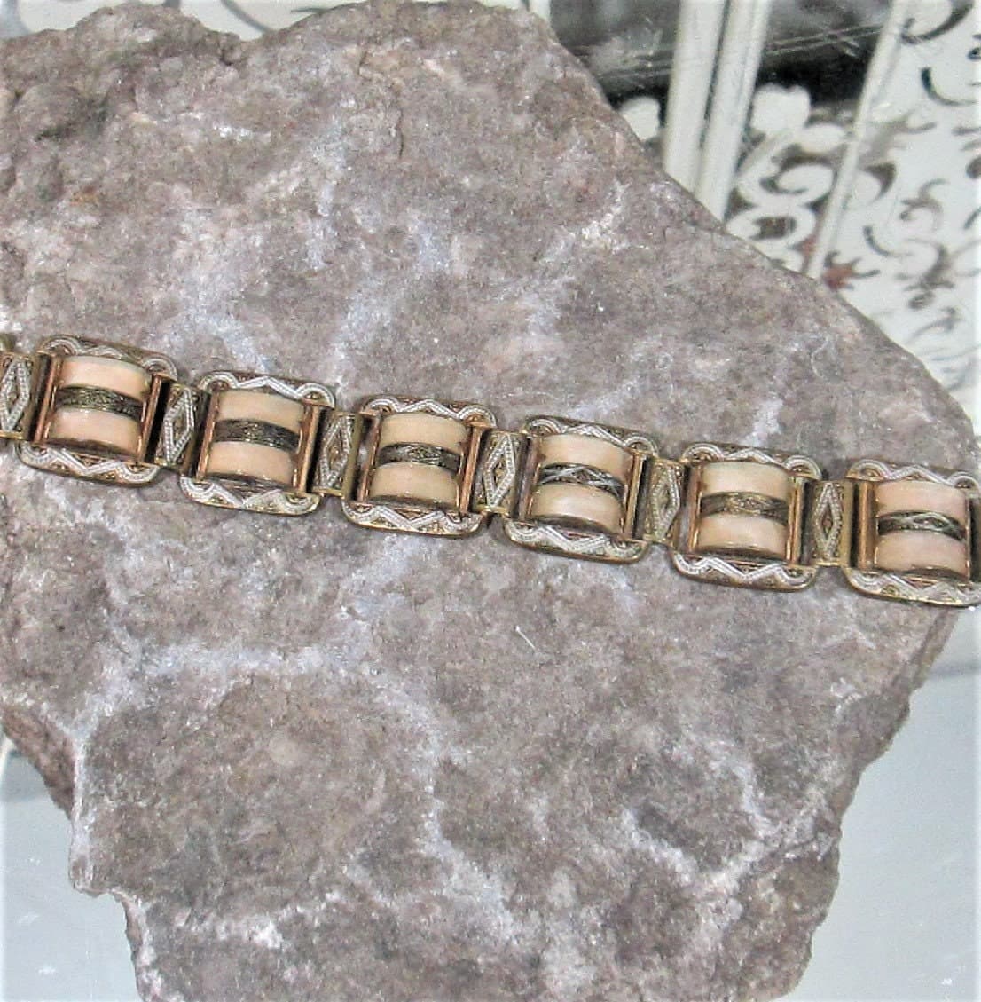 Vintage Spainish Damascene Bracelet