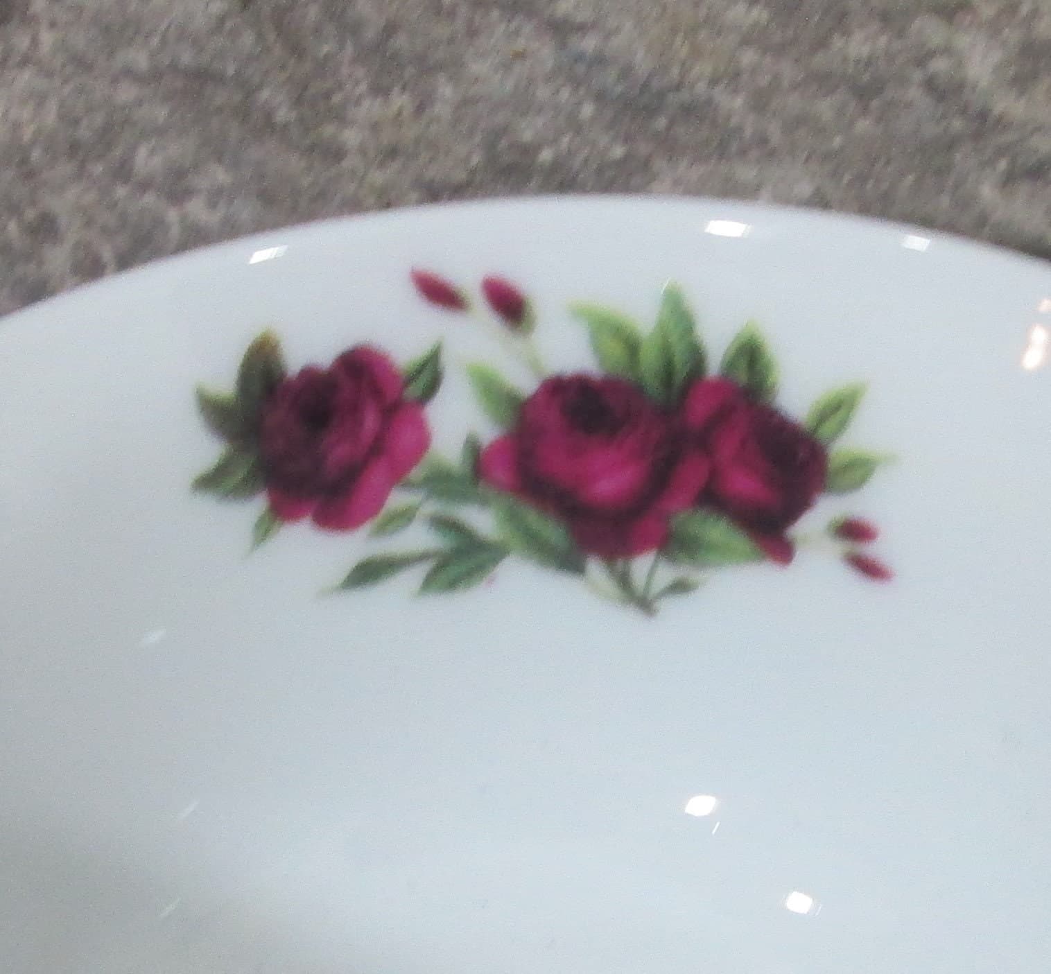 Vintage Karoleva Porcelain Floral Bullion Cup, 2 Available - Thumbnail 2