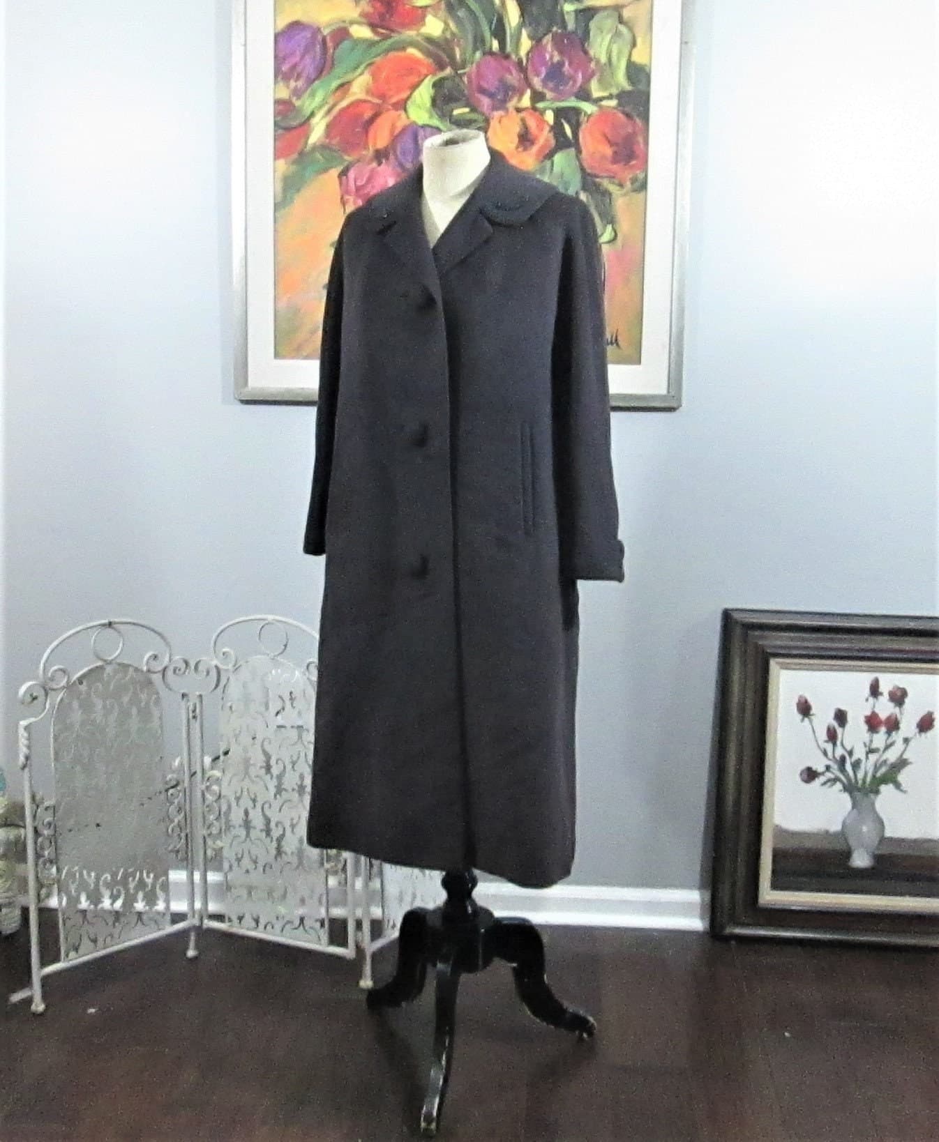 Vintage 1950's Mohair Beaded Coat