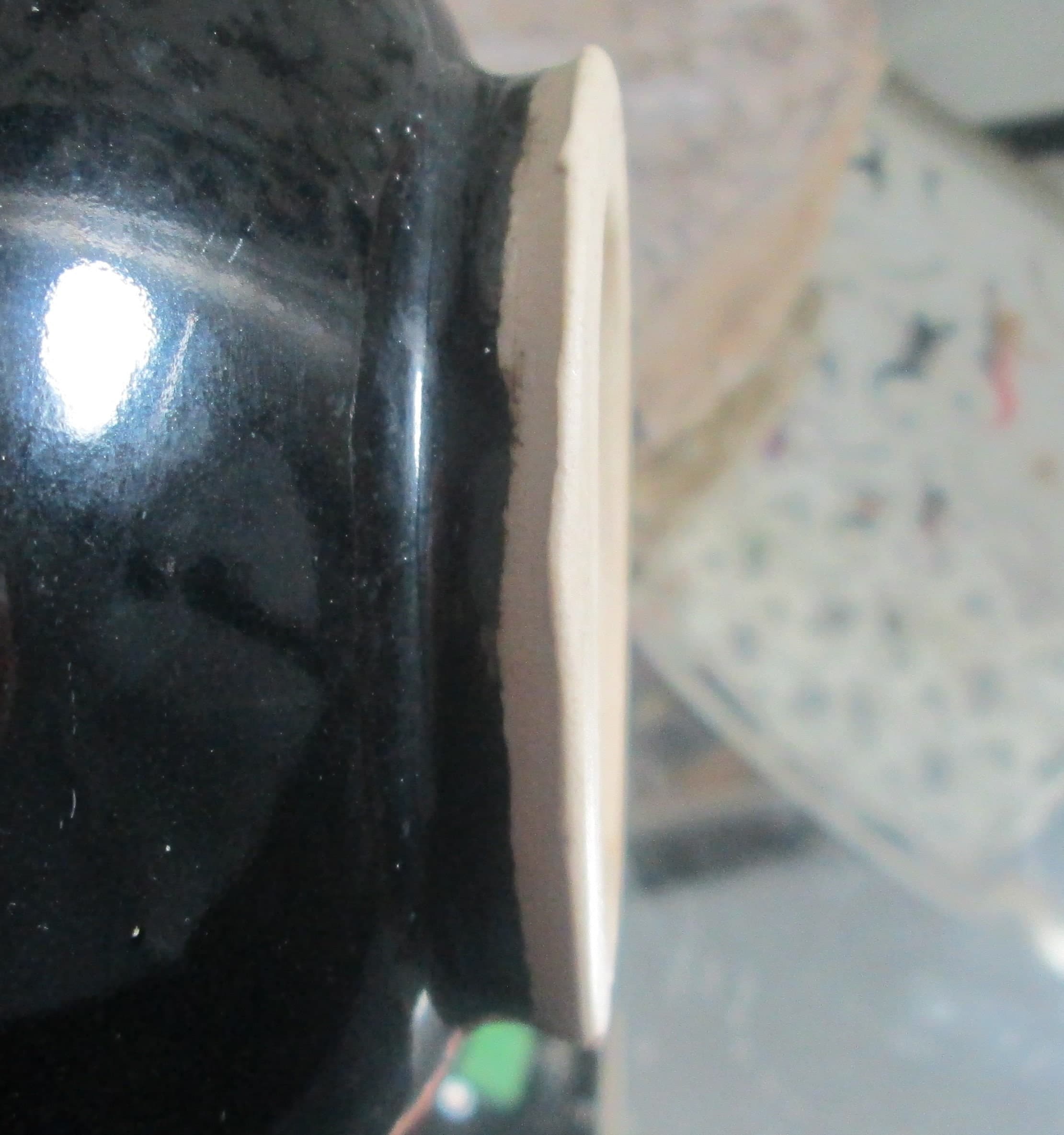 Vintage Black Japanese Pottery Bowl - Thumbnail 3