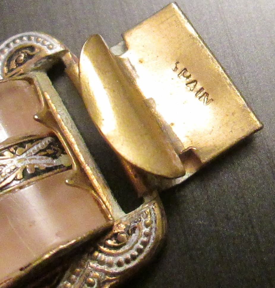 Vintage Spainish Damascene Bracelet - Thumbnail 3