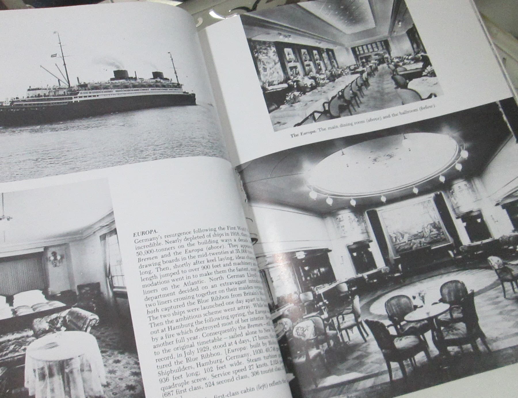Luxury Liners Book, 1927-1954, Ocean Liner Photos - Thumbnail 5