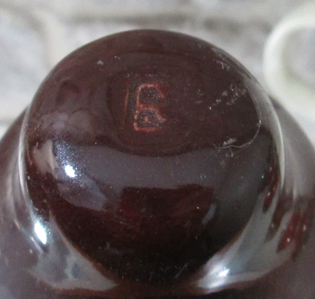 Vintage Ohio Brass Brown Ceramic Insulator - Thumbnail 2