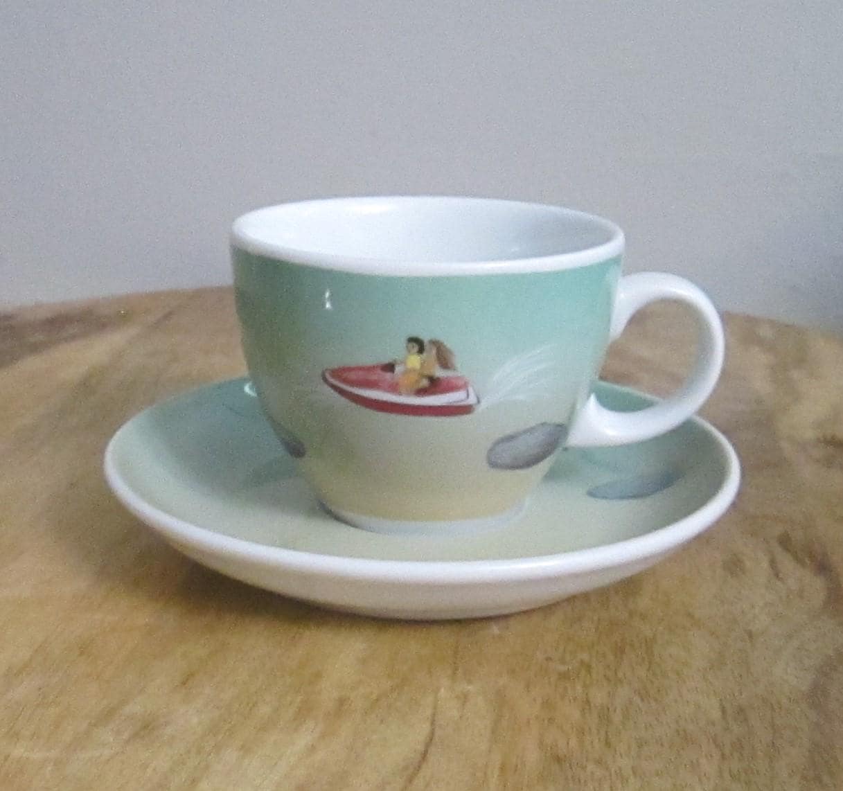 Seltmann Weiden Jet-Skiing Pattern Cup and Saucer