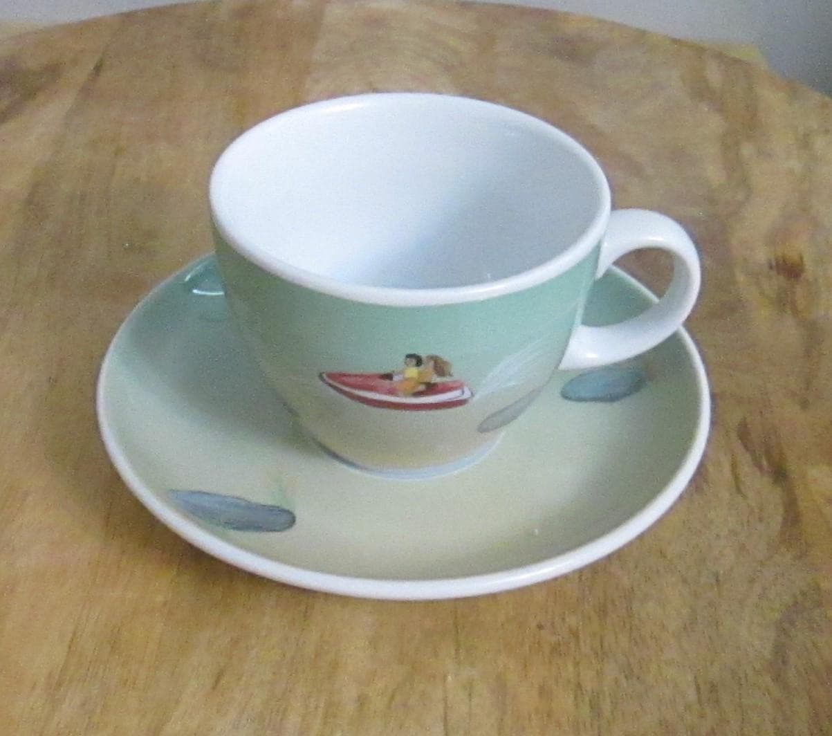 Seltmann Weiden Jet-Skiing Pattern Cup and Saucer - Thumbnail 3