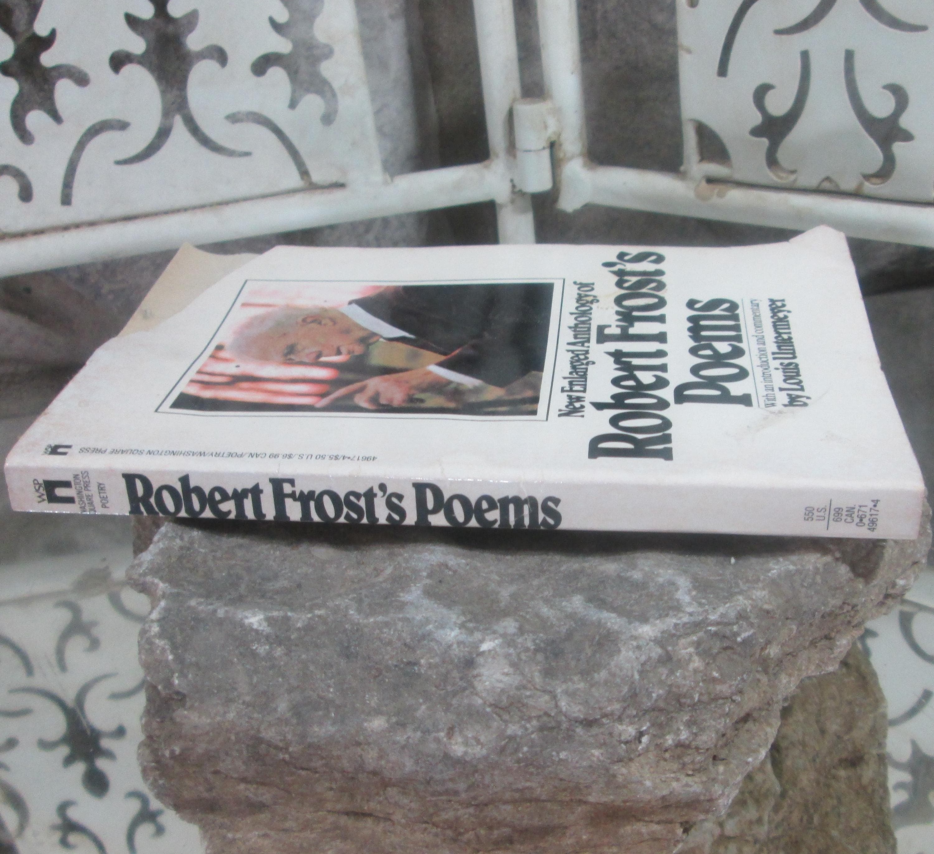 Robert Frost's Poems, New Enlarged Anthology, 1971, Vintage Poetry Book - Thumbnail 2