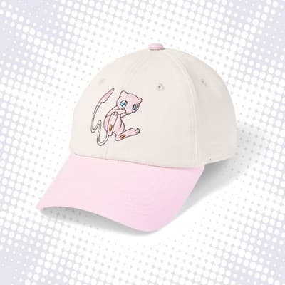 Pokemon x Target Mew Trainer Cap Pink White ADJUSTABLE IN HAND FAST SHIP