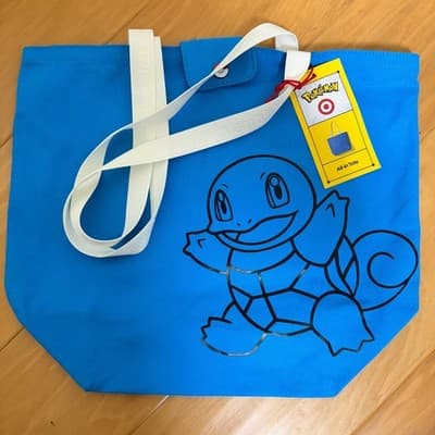Pokemon x Target 30th Anniversary Squirtle Reusable Tote Bag NEW FAST SHIP
