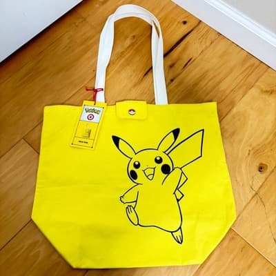 Pokemon x Target 30th Anniversary Pikachu Tote Bag NEW FAST SHIP