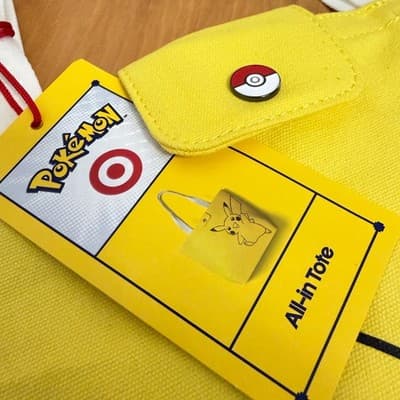 Pokemon x Target 30th Anniversary Pikachu Tote Bag NEW FAST SHIP - Thumbnail 3