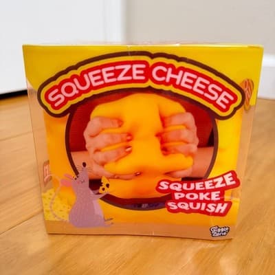 GIANT Squeeze Cheese Squishy Toy Stress Relief Fidget NEW FAST SHIP - Thumbnail 2