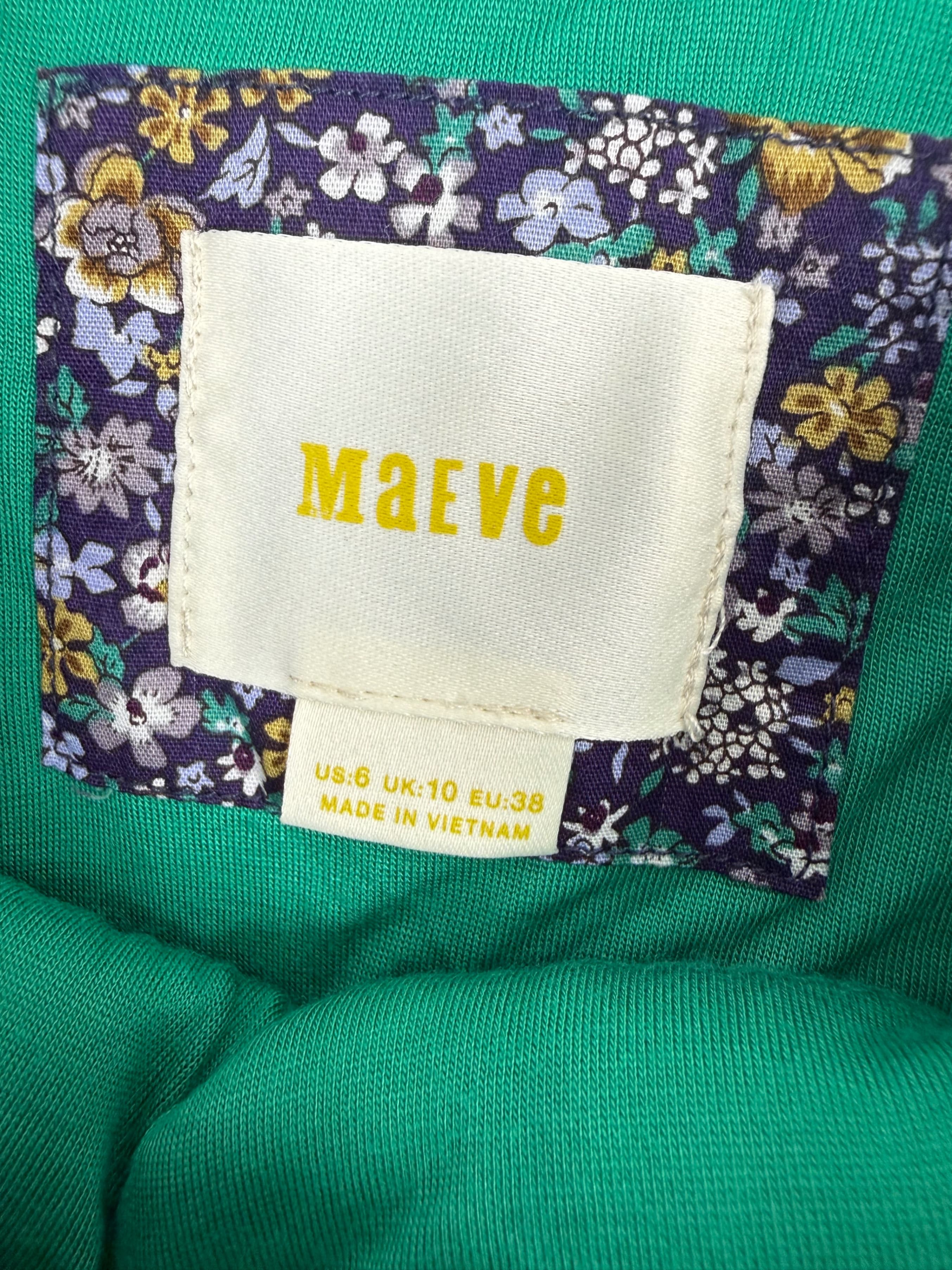 Maeve Anthropologie Floral Dandelion Emma Fit & Flare Short Dress Size 6 Summer - Thumbnail 2