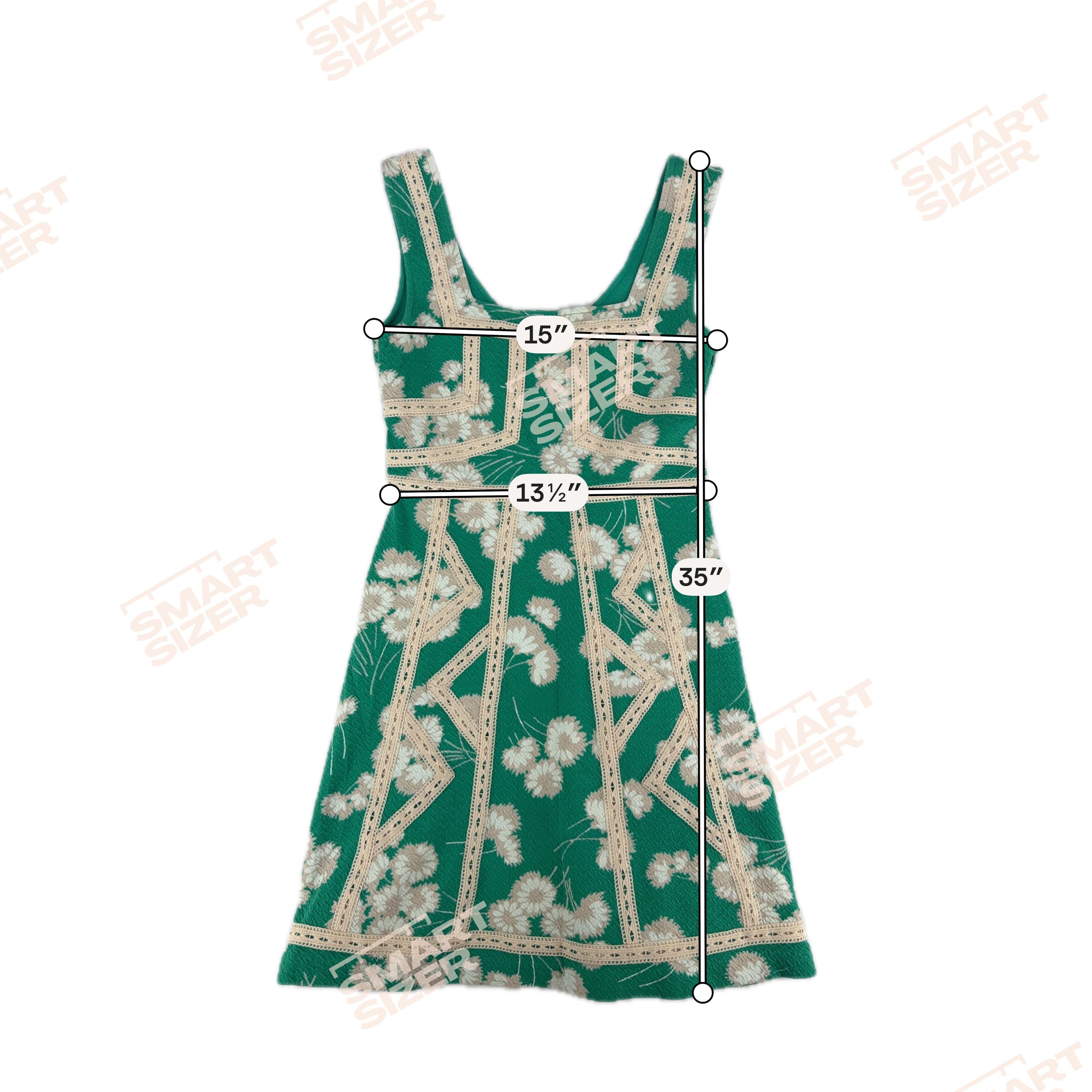 Maeve Anthropologie Floral Dandelion Emma Fit & Flare Short Dress Size 6 Summer