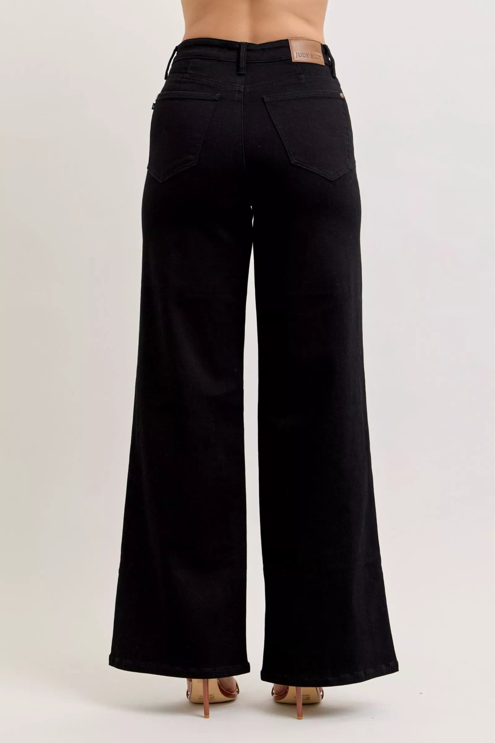 Judy Blue High-Waisted Wide Leg Jeans - BK / 3(26) - Thumbnail 4