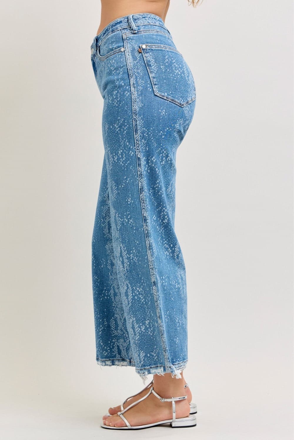 Judy Blue High Rise Ankle Wide Leg Jeans - PRINT / 9(29) - Thumbnail 3