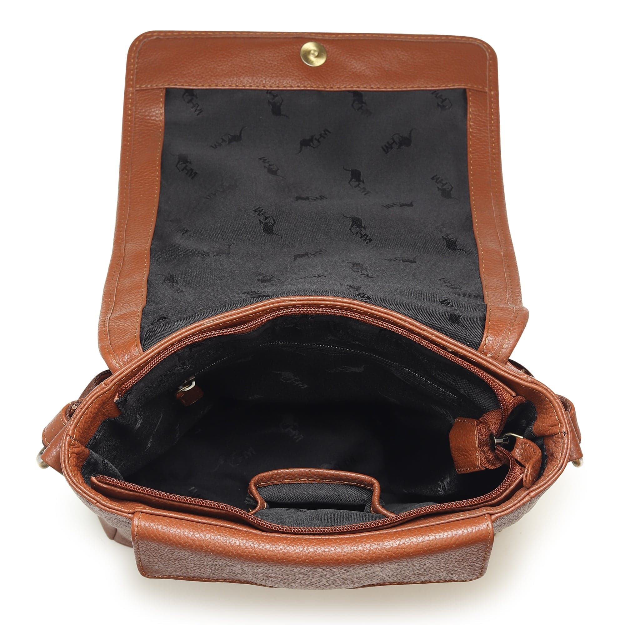 Leather Crossbody Bag for Travel Work - Thumbnail 8