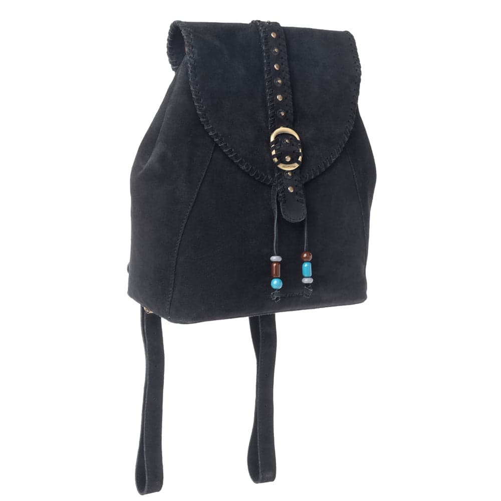 Myra Yellowstone Ironwood Studded Suede Leather Concealed Carry Bag in Shadow Black - Shadow Black - Thumbnail 2