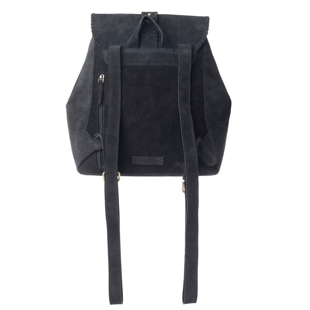 Myra Yellowstone Ironwood Studded Suede Leather Concealed Carry Bag in Shadow Black - Shadow Black - Thumbnail 3