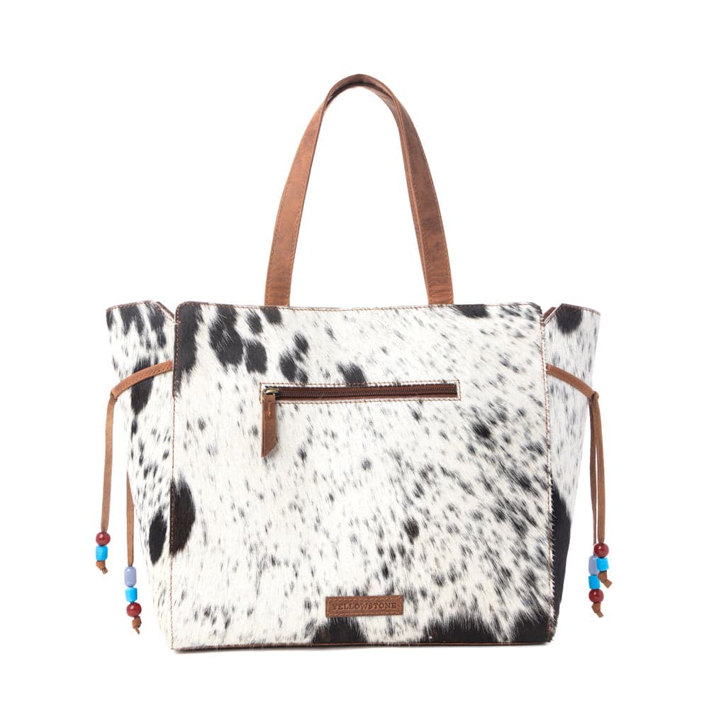 Myra Yellowstone Winter Prairie Handtooled Bag in Ivory Toffee - Ivory Toffee - Thumbnail 3