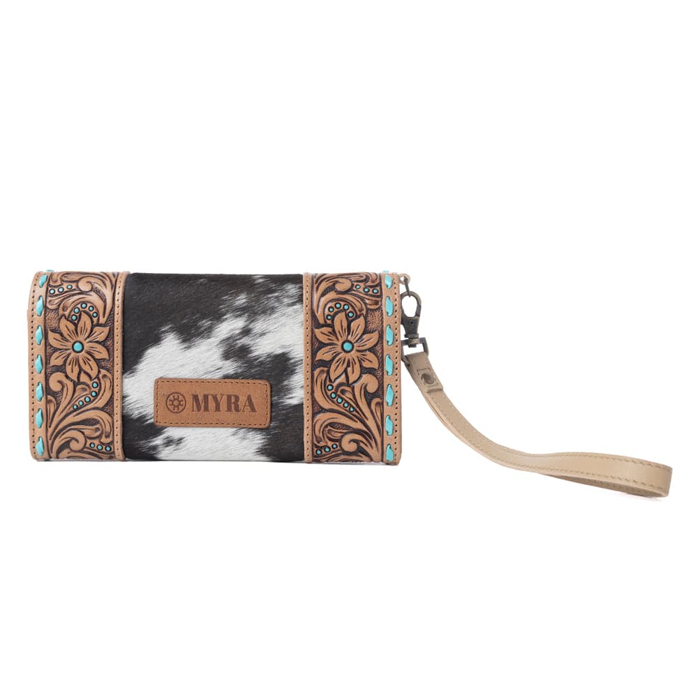 Myra Stoneflower Hairon Leather Women's Wallet in Onyx Pearl - Onyx Pearl - Thumbnail 3