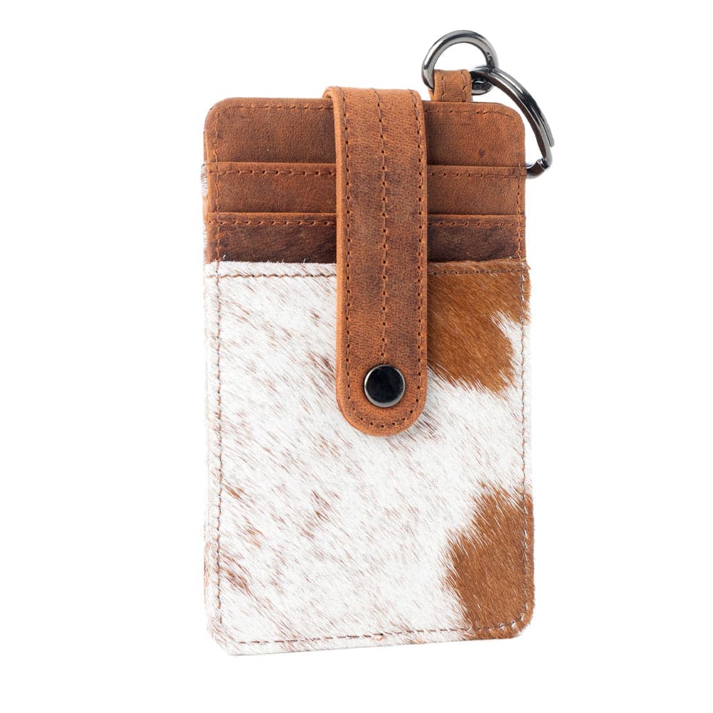 Myra Roper Card Holder for Women in brown with hair-on detail - Brown - Thumbnail 2