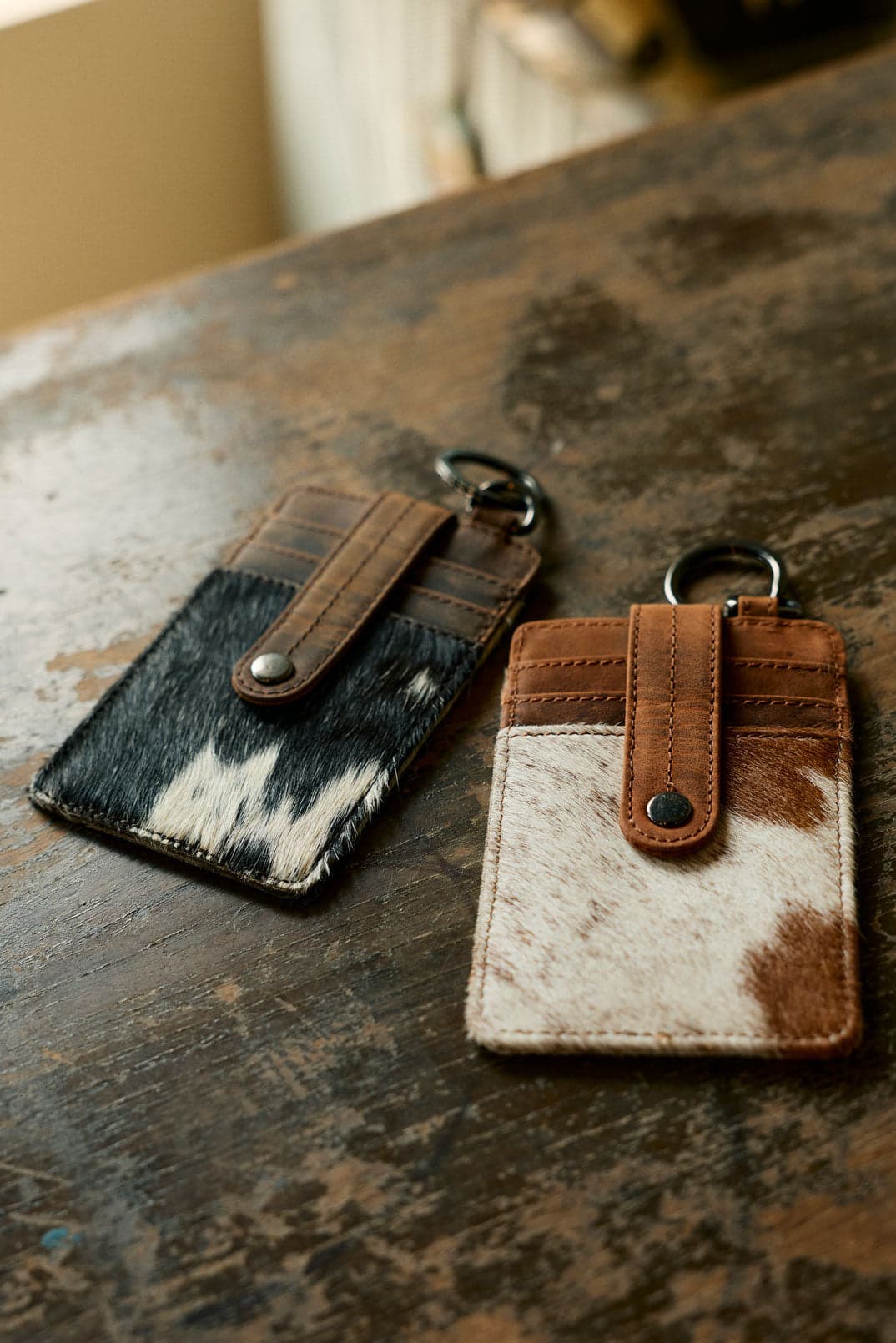 Myra Roper Card Holder for Women in brown with hair-on detail - Brown - Thumbnail 5