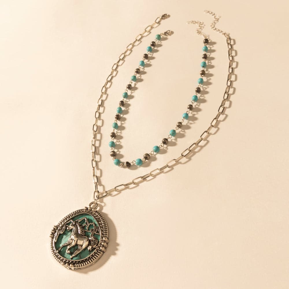 Myra The Lone Rider Chain in Turquoise - Turquoise - Thumbnail 3