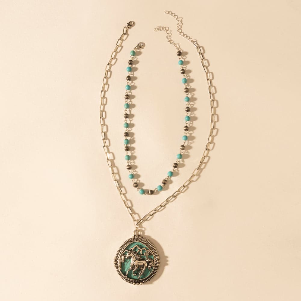 Myra The Lone Rider Chain in Turquoise - Turquoise