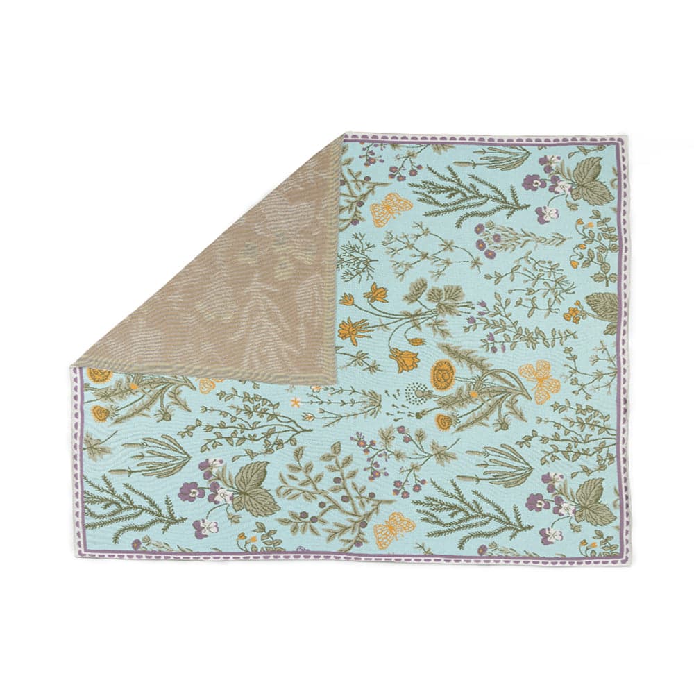 Myra Western Skies Meadow Throw in Mesa Aqua - Mesa Aqua