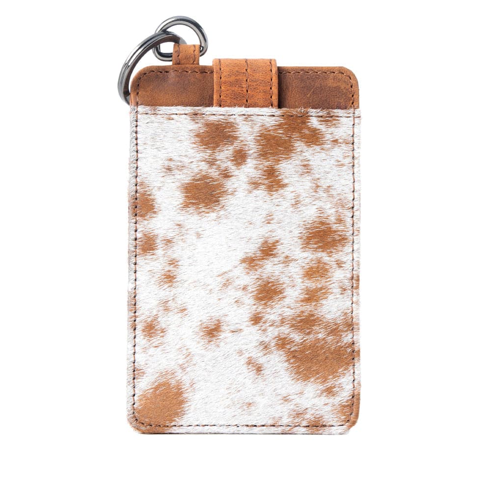 Myra Roper Card Holder for Women in brown with hair-on detail - Brown - Thumbnail 3