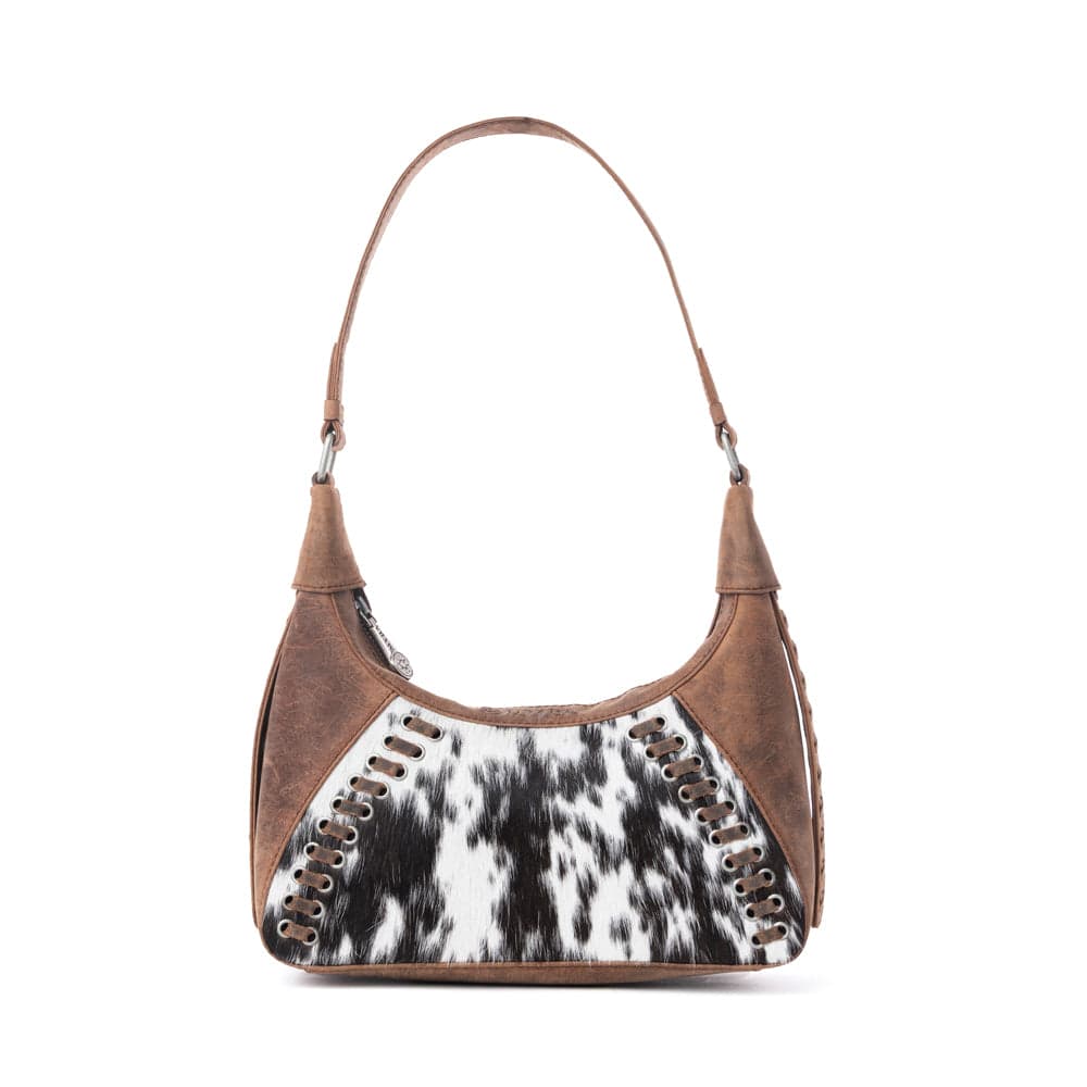 Myra Redrock Vale Embossed Leather Bag in Tobacco Cream - Tobacco Cream