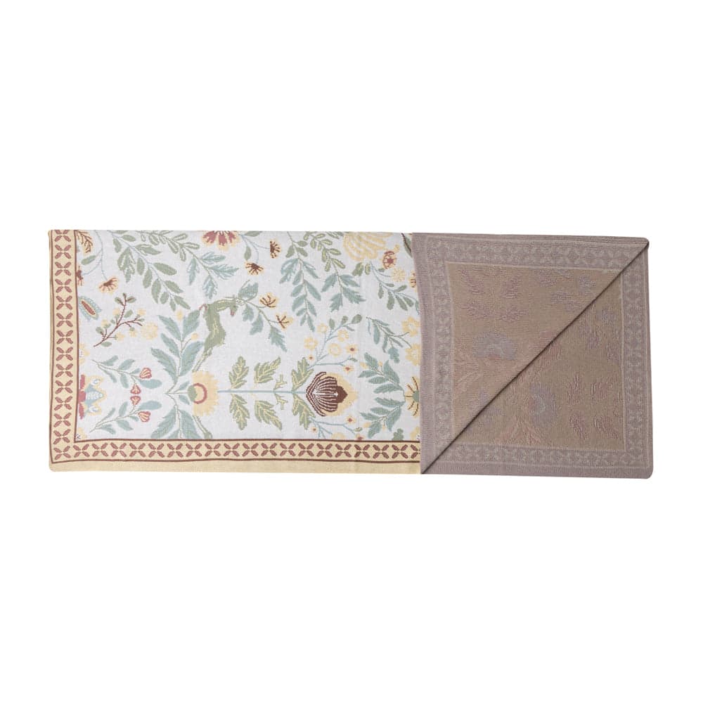 Myra Wildflower Haven Cotton Throw in Garden Ivory - Garden Ivory - Thumbnail 2