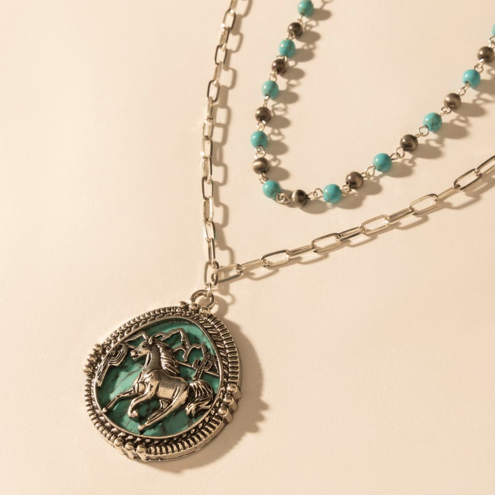Myra The Lone Rider Chain in Turquoise - Turquoise - Thumbnail 2