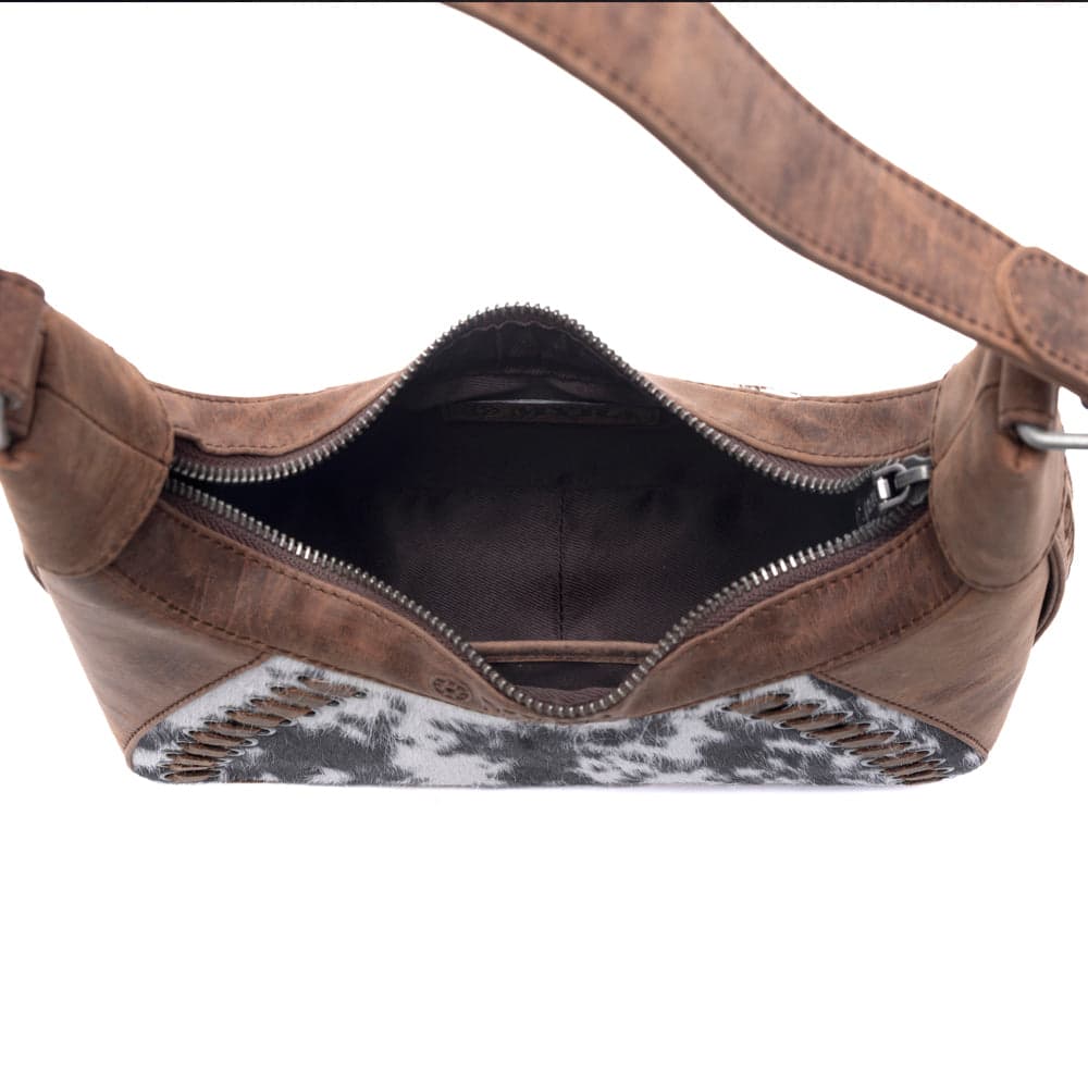 Myra Redrock Vale Embossed Leather Bag in Tobacco Cream - Tobacco Cream - Thumbnail 4