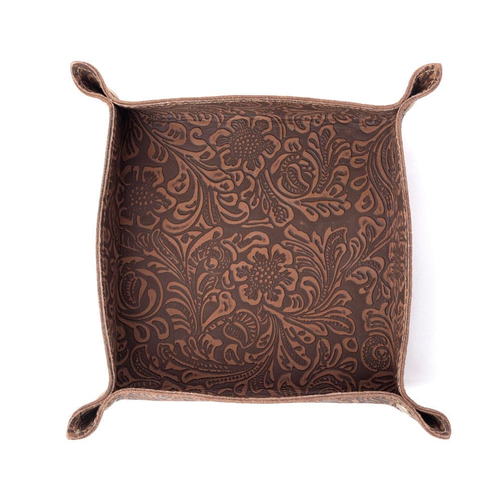 Myra Copperwind Leather Tray in Mocha Cocoa - Mocha Cocoa - Thumbnail 2