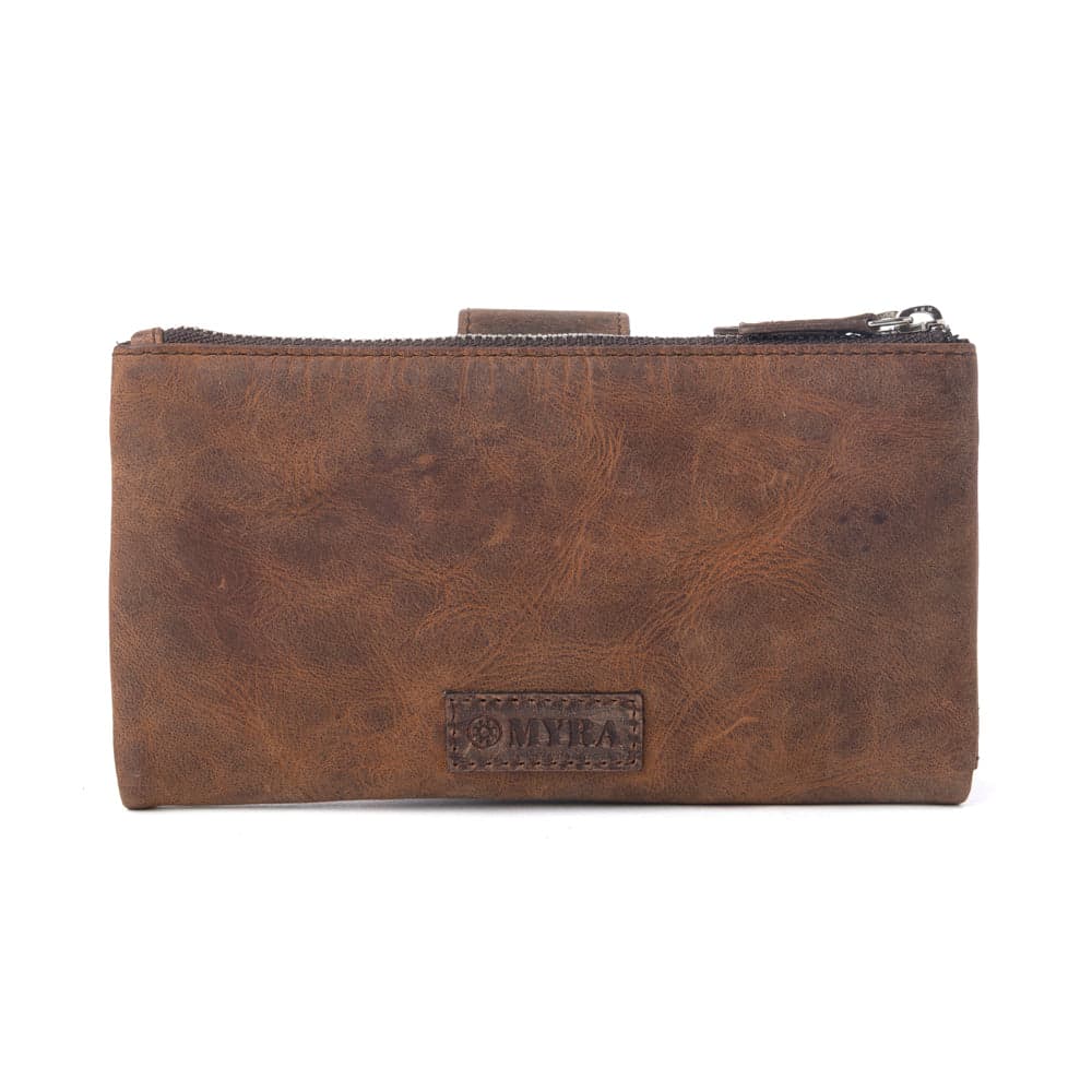 Myra Iron Hill Concho Leather Women’s Wallet in Ochre Veil - Ochre Veil - Thumbnail 3