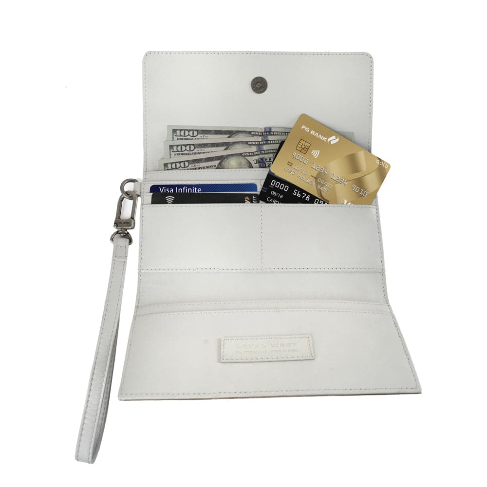 Handtooled Drover Wallet - Ivory Dust - Ivory Dust - Thumbnail 4