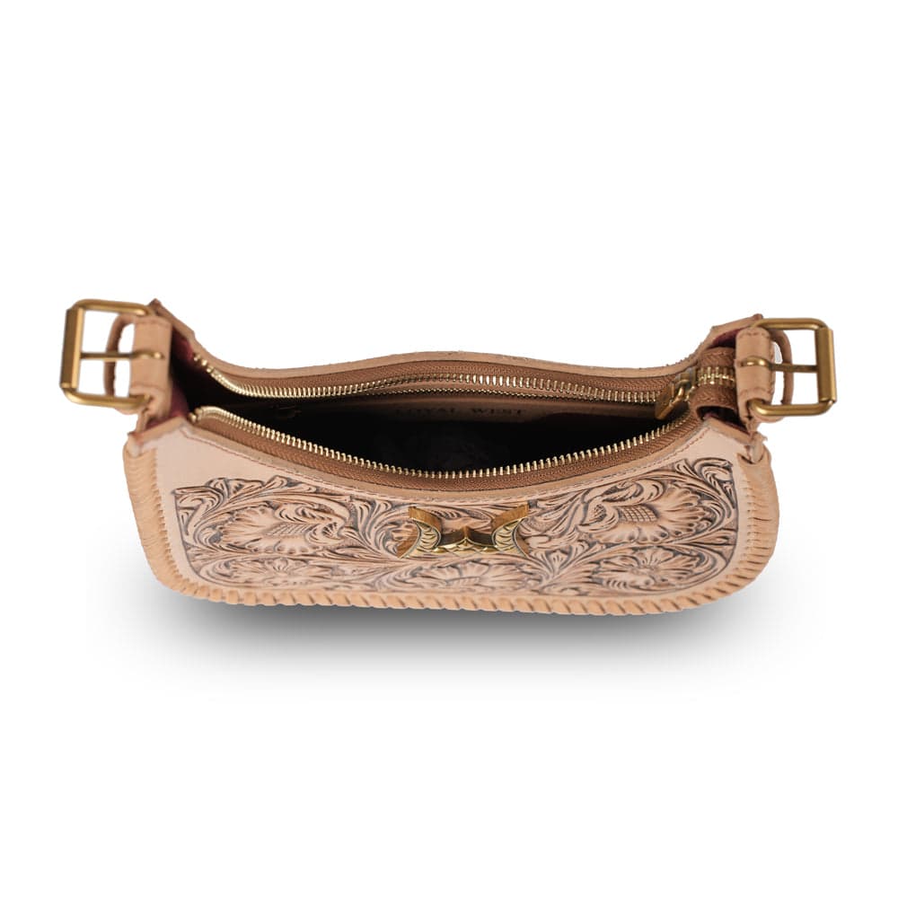 Handtooled Dannia Medium Purse - Slant Form - Slant Form - Thumbnail 6