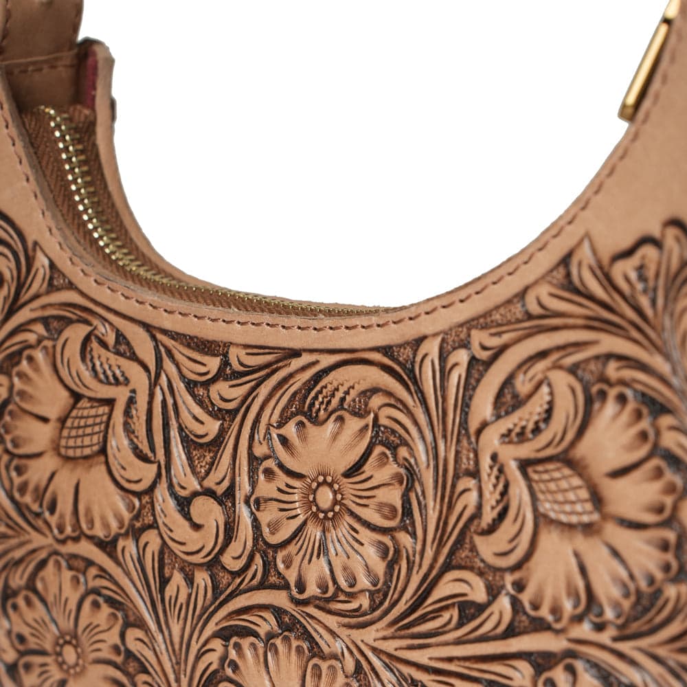 Handtooled Dannia Medium Purse - Slant Form - Slant Form - Thumbnail 3