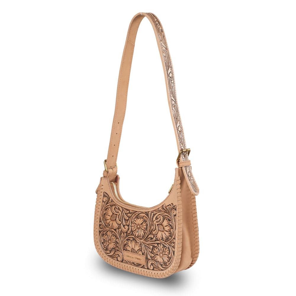 Handtooled Dannia Medium Purse - Slant Form - Slant Form - Thumbnail 2