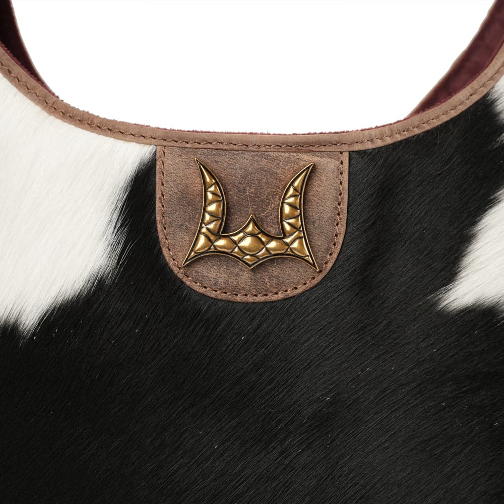 LW Medium Purse - Black & White Cowhide - Black & White - Thumbnail 7
