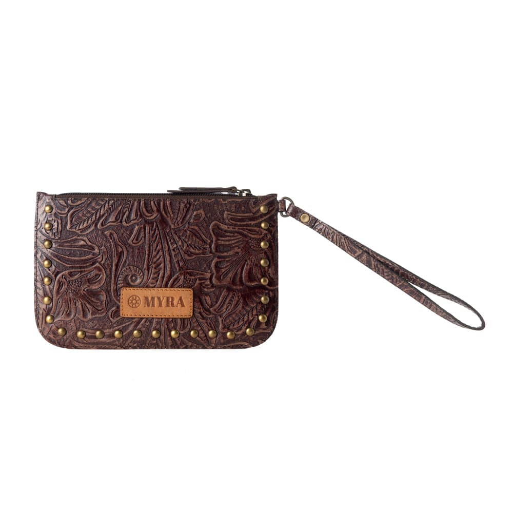 Myra Petalwild Western Wallet for Women in brown with embossed detail - Brown - Thumbnail 3