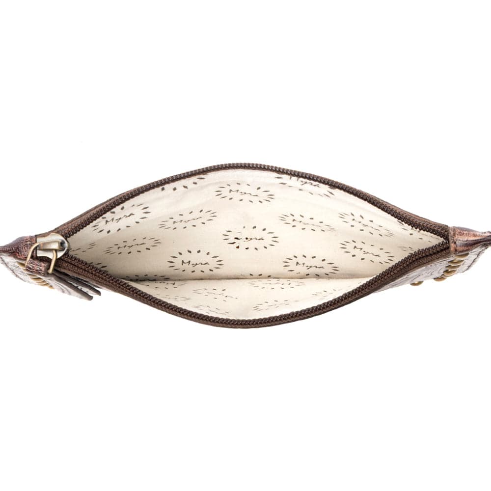 Myra Petalwild Western Wallet for Women in brown with embossed detail - Brown - Thumbnail 4