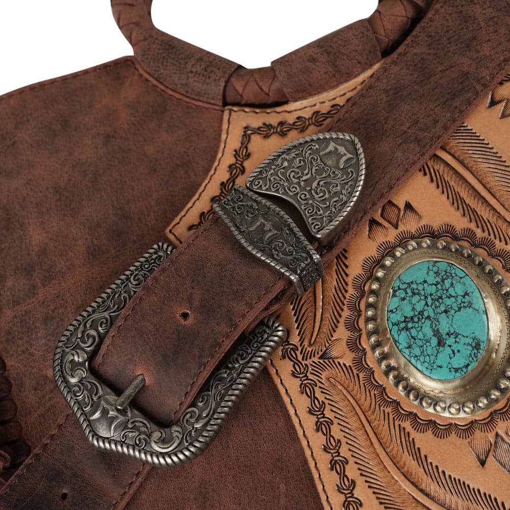 Sedona Tassle Bag - Oiled Ruby Leather - Oiled Ruby - Thumbnail 2
