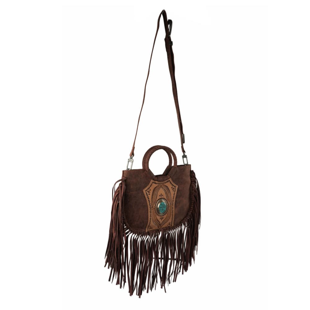 Sedona Tassle Bag - Oiled Ruby Leather - Oiled Ruby - Thumbnail 6