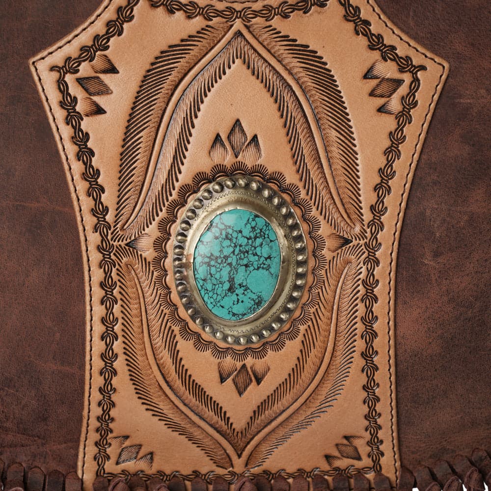 Sedona Tassle Bag - Oiled Ruby Leather - Oiled Ruby - Thumbnail 3
