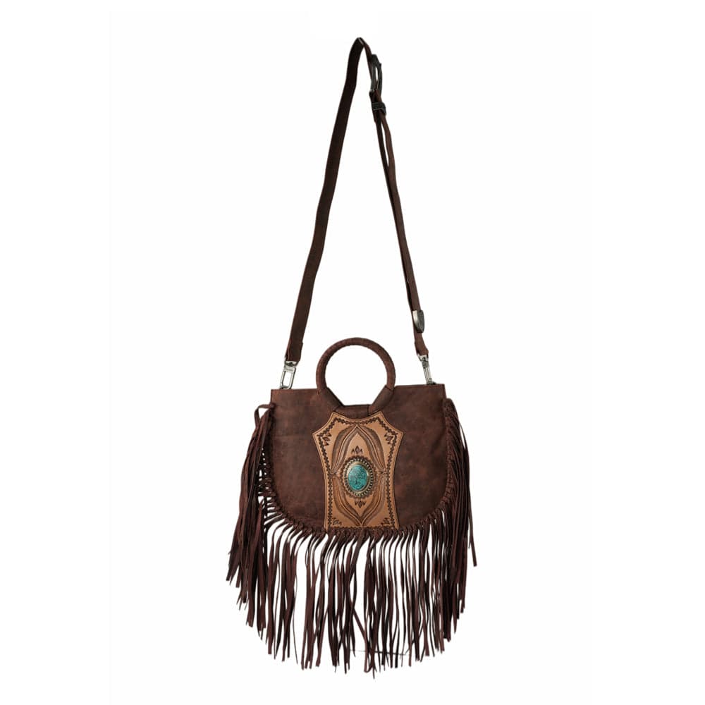 Sedona Tassle Bag - Oiled Ruby Leather - Oiled Ruby - Thumbnail 5