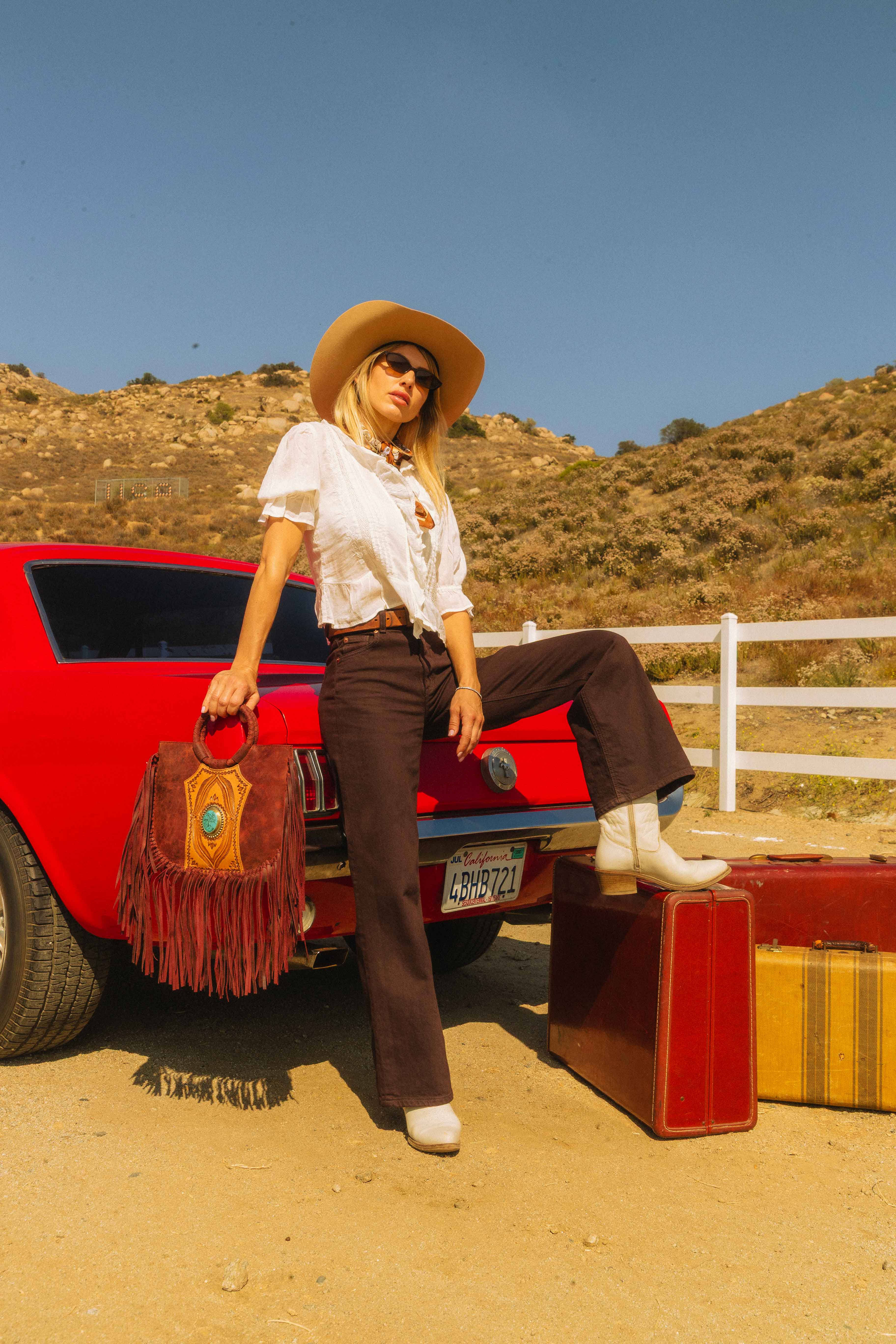 Sedona Tassle Bag - Oiled Ruby Leather - Oiled Ruby - Thumbnail 12