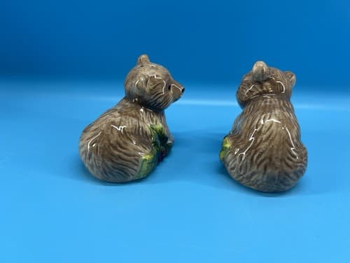 Ceramic Bear Salt & Pepper Shakers Set 3" - Thumbnail 6